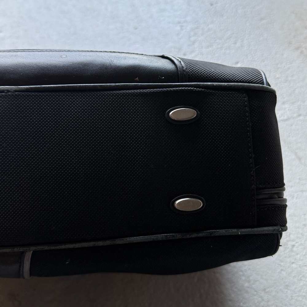 Tumi Laptop Bag Briefcase Ballistic Nylon Leather Trim - Picture 7 of 8